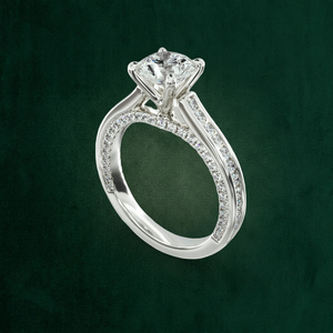 Anillo de Oro Sólido de 18K con Diamantes Redondos Brillantes en Forma de Constelación, Engaste de Puntas, Claridad VS1/VVS1, Personalizado OEM - Product Image 2