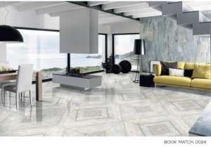 กระเบื้องพอร์ซเลนเคลือบเงาแบบพิเศษ ขนาด 600x1200 มม. รูปแบบแผ่นใหญ่ พื้นผิวขัดเงาคุณภาพพรีเมียม สำหรับตกแต่งผนังและพื้นภายในและภายนอกอาคารที่ทันสมัย - Product Image 2