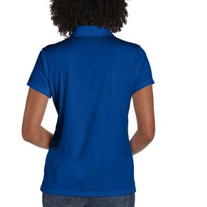 เสื้อโปโลสีน้ำเงินสำหรับผู้หญิง แขนสั้น เสื้อโปโลปักโลโก้ตามสั่ง เสื้อโปโลสีน้ำเงินพรีเมียม เสื้อโปโลสำหรับผู้หญิง เสื้อโปโลสำหรับออกกำลังกาย - Product Image 6