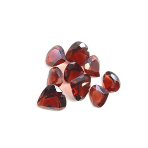 Perles de grenat naturel de 8 mm, taille cœur, facettées, pierres précieuses de haute qualité pour la fabrication de bijoux, prix d'usine, vente en gros - Product Image 4