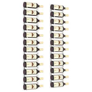 Porte-vin mural en fer blanc pour 12 bouteilles, lot de 2 pièces - Product Image 3