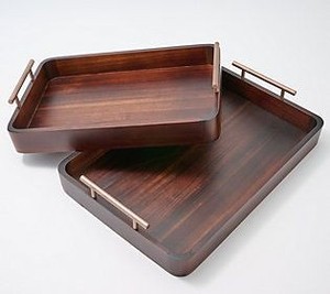 Bandeja Rectangular de Madera para Servir, Material Natural, Plato Decorativo Moderno para Mesa, Artesanías de Madera, Cajas de Madera y Decoración de Pared - Product Image 5