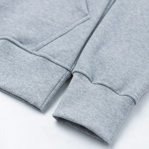 TST-9064.1 Sweat à capuche unisexe surdimensionné à manches longues en tissu polaire polyester/coton écologique, doux et lisse, pour l'hiver, l'automne et l'été - Product Image 2