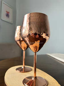 High Quality Large Copper Wine Glass with <b>Straw</b> and Lid Intricately Crafted Great for Wine Low-Rate <b>Metal</b> Accessory - Product Image 2