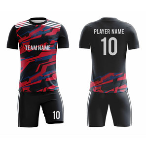 Conjunto de Camiseta de Fútbol para Hombre, Color Negro y Verde Azulado, Estampado Sublimado, Absorbe la Humedad, Manga Corta, Corte Atlético, para Todas las Temporadas, Nombre del Equipo, Jugador Número 10 - Product Image 2