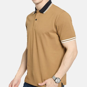 เสื้อโปโลผู้ชายแบบลำลองสั่งทำขายส่ง ดีไซน์ใหม่ขายดี รับทำโลโก้ สีพื้น ระบายอากาศได้ดี - Product Image 4