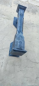 Poignée de portail en fer forgé motif rose, style moderne, finition galvanisée, installation facile, résistante à la rouille pour portes/portails - Product Image 4