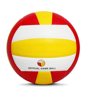 Ballon de volley-ball taille officielle, logo personnalisé, entraînement intérieur/extérieur, match, jeu, ballon de sport durable en cuir PU, vente en gros, OEM - Product Image 1