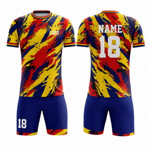 Ensemble de maillots de football respirants pour enfants de qualité supérieure, 100% polyester - Product Image 1