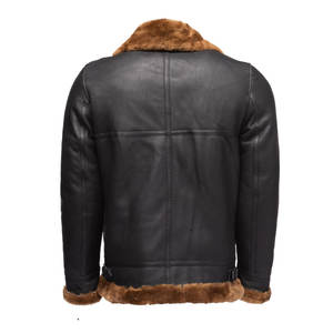 Dernier design, veste en cuir et fourrure pour homme, en peau de mouton véritable, sur mesure, nouveau design, vêtements d'hiver et d'automne pour homme, veste en cuir et fourrure - Product Image 5