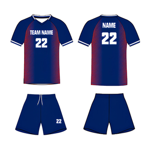 Ensemble d'uniformes de football en polyester haute élasticité, écologique, anti-humidité, avec impression personnalisée du logo, du nom et du numéro, séchage rapide - Product Image 4