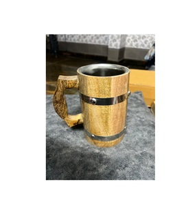 Tasses en bois personnalisées faites à la main, finition naturelle, réutilisables, vaisselle, café, thé, cadeau, ustensiles de cuisine - Product Image 5