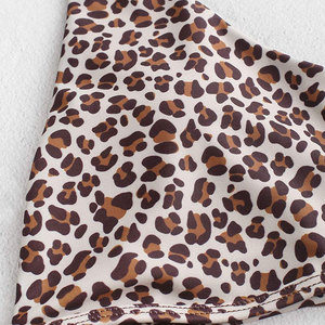 Women High Cut Animal Print Bikini Sets Durable Spandex/Polyester Material Premium Quality Breathable Quick Dry - Product Image 5