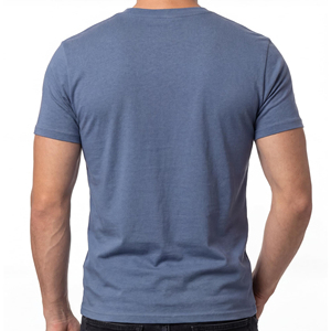 Camiseta de algodón para hombre, colores lisos, ajuste cómodo para uso diario, camiseta informal, 100% algodón orgánico peinado - Product Image 2