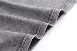 Custom Men's Acid Wash Sleeveless T Shirt Vintage Grey <b>Distressed</b> Tank <b>Top</b> Oversized Muscle Tee Urban Streetwear Brand Apparel - Product Image 2