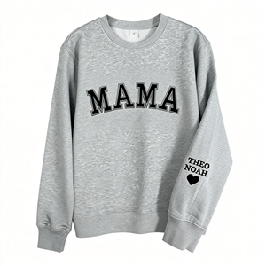 Felpe e Maglioni Primaverili per Donne e Ragazze con Logo Frontale Ricamato Personalizzato, Design Sorority Christmas Mama - Product Image 1