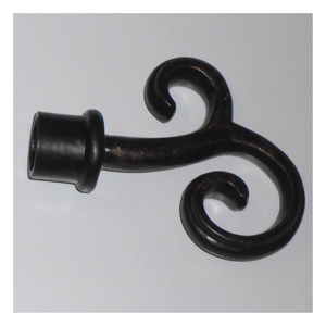 Elegant Antique Brass <b>Curtain</b> Pole with Classic Ornamental Finials Durable, Rust-Free, and Timeless Design for Interiors - Product Image 3