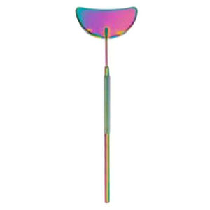 Miroir professionnel de haute précision personnalisé pour extensions de cils, mural, avec cadre en acier inoxydable plaqué or - Product Image 5