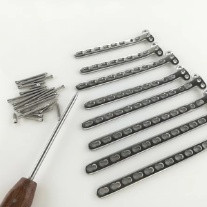Premium Quality Distal Tibia 3.5mm Locking Plate Steel Left 10 Hole <b>Set</b> 12 Pcs Orthopedic Implants Bone Fracture Fixation Class - Product Image 1