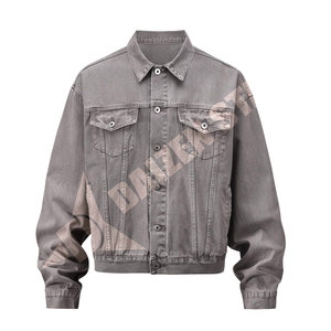 DAIZEN STAR INTERNATIONAL Men's Classic Denim Jacket Regular Fit Acid Wash <b>Light</b> Vintage Cotton Button Closure Casual Streetwear - Product Image 1