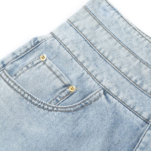 Pantalones Cortos de Mezclilla para Hombre, Estilo Vintage Y2K, Hip Hop, Corte Holgado, Cintura Alta Elástica, Transpirables para Verano, 100% Mezclilla - Product Image 5