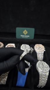 Brazalete de Lujo con Pavé de Piedras, Chapado en Oro Blanco de 18K sobre Plata 925, Estilo Amor con Incrustaciones de Piedras para Mujer y Hombre, Joyería al por Mayor - Product Image 4