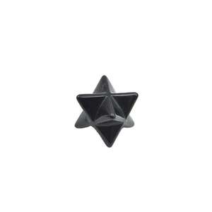 Étoile de Merkaba en Obsidienne Noire Naturelle en Gros, Pierre Précieuse de Géométrie Sacrée, Décoration Guérisseuse - Product Image 5