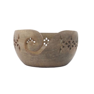 Wooden Yarn Bowl Household Sundries Needlework