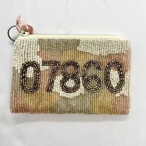 Vintage-style beaded embroidery coin pouch for daily use Full Handmade Beaded Coin Purse Accept Custom Design Bead - Product Image 4