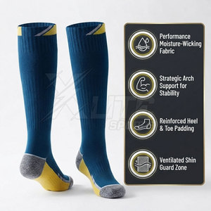 Athletics Soccer Goalkeeper Crew <b>Socks</b> for Adults-<b>Long</b> Thickness Breathable & Anti-Slip for Training Matches - Product Image 5