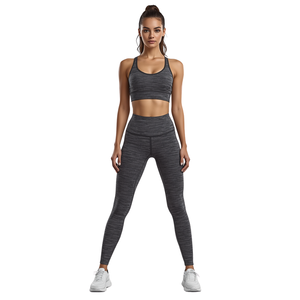 Conjunto de Yoga sin Costuras para Mujer, Leggings de Cintura Alta, Sujetador Deportivo Transpirable de Spandex - Product Image 3