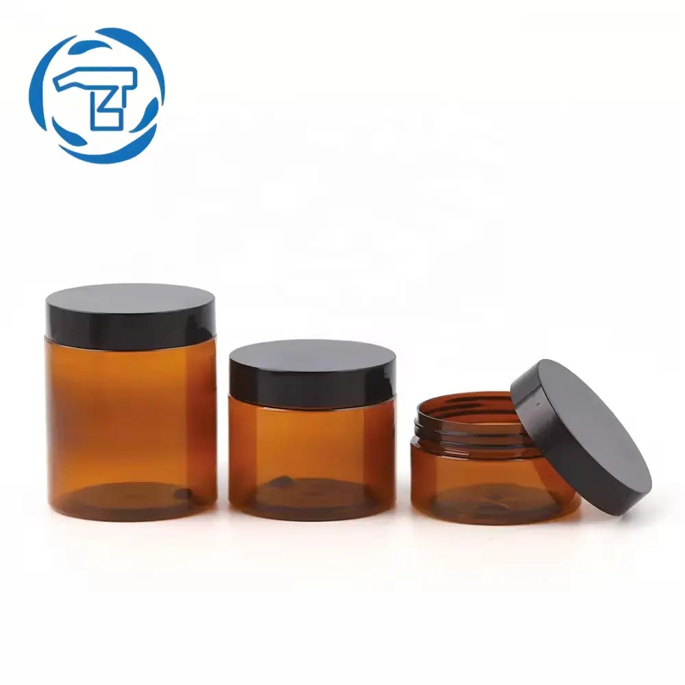 30G 50G 30Ml 50Ml Frosted Bruine Glazen Cosmetische Verpakkingsflessen Amberkleurige Crèmepotten Met Houten Dekselcontainer