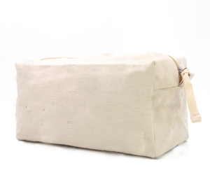 Pochette cosmétique portable et durable en toile sergé tie-dye avec fermeture éclair, poignée souple et grande capacité - Product Image 3