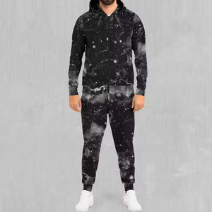 Custom All Over Print <b>Galaxy</b> Space <b>Hoodie</b> and Jogger Pants Set Men Tracksuit Wholesale Casual Sportswear - Product Image 1
