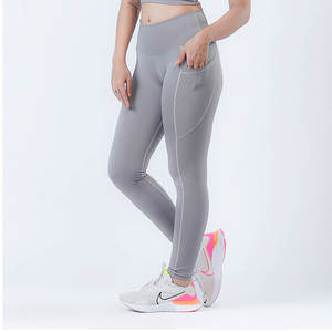 Leggings de fitness grande taille pour femmes, couleur personnalisable, extensibles dans quatre directions, séchage rapide, respirants, à transfert thermique, pour l'entraînement - Product Image 2