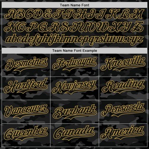 Camiseta de Béisbol Yourteams, Negra con Camuflaje, Impresión Sublimada, Manga Corta para Hombre, Transpirable, Poliéster, Corte Regular, Adulto - Product Image 3