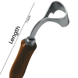 Cuchillo para pezuñas con hoja de acero inoxidable, herramienta profesional para el cuidado de animales, para caballos, ovejas, cabras, duradero y afilado - Product Image 5
