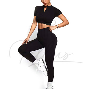 Nouveauté : Ensembles de yoga et fitness 2 pièces pour femmes, vente en gros, personnalisables avec logo, pour l'extérieur et la salle de sport - Product Image 6