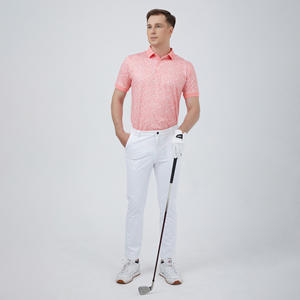 Golf de poliéster de primera calidad para camisa, digital personalizado exclusivo estampado, secado rápido, transpirable, ajustado, manga corta, logotipo de firma - Product Image 1