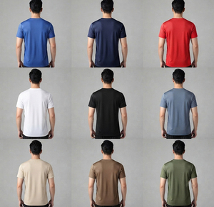 T-shirt décontracté en sergé 100 % coton Dry-Fit pour homme, personnalisable avec impression par sublimation 3D, idéal pour le polo et le golf - Product Image 5