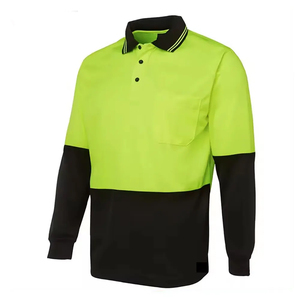 Chemise à manches courtes haute visibilité pour homme, unie, vêtement de travail de sécurité, grande taille, décontractée, respirante, en toile écologique 220g avec bande réfléchissante - Product Image 3