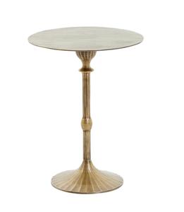 Table d'appoint en métal inspirée des bijoux, apportant une touche glamour à la chambre, au salon et à l'entrée. - Product Image 1