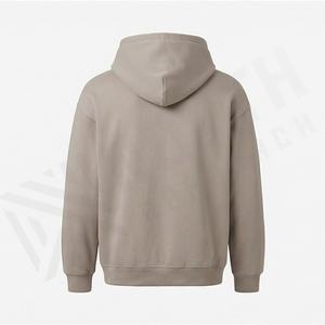 Sweat-shirt à capuche surdimensionné en coton, broderie personnalisée, teinture unie, respectueux de l'environnement, design personnalisé, couleur personnalisée OEM - Product Image 2