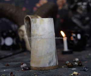 Mug en corne de buffle artisanal de qualité supérieure, texture rustique unique, matériau authentique, élégant, traditionnel, idée cadeau décorative - Product Image 1