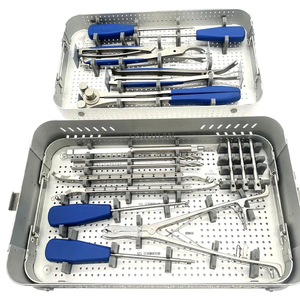 Kit de Instrumentos Quirúrgicos Ortopédicos de Alta Calidad, Juego de Instrumentos para Placas Espinales y Extremidades Inferiores, Acero Inoxidable Reutilizable, Manual, CE - Product Image 1