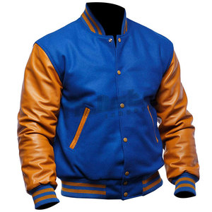 <b>Top</b> Quality <b>Leather</b> Sleeves Letterman Jacket For Men Custom Design Street Wear Men <b>Leather</b> Sleeves Letterman Jacket - Product Image 4