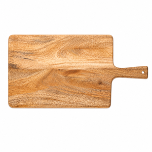 Planche à découper et à servir en bois écologique artisanale |   Planche à découper en bois de qualité supérieure avec poignée |   Pain au fromage de 1,5 cm d'épaisseur - Product Image 4
