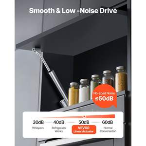 Actionneur linéaire haute vitesse de 8 pouces, 12 V, protection IP54, capacité de 225 lb/1000 N, pour bureau relevable, fauteuils inclinables, ouvre-portes et fenêtres - Product Image 5