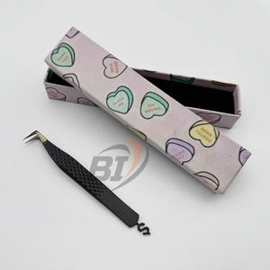 Pince à épiler pour extensions de cils Black Diamond Grip, cils en vison, pointe fine de haute qualité, acier inoxydable, Beautivia International - Product Image 5