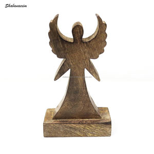 Centres de table de Noël Décorations de table Articles de décoration de table de Noël en bois en forme d'étoile durable d'Inde - Product Image 2